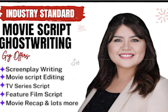 ghostwrite your movie script, screenplay, screenwriting, film script