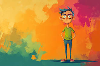 design mascot, cartoon character