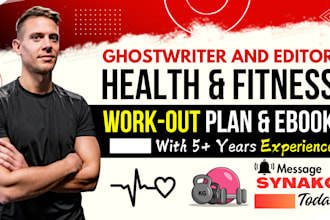 write on health, fitness, medical book, self help journal, workbook, lead magnet