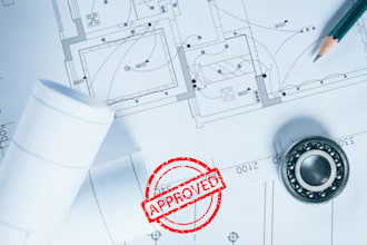 pe stamp your USA architectural drawings for city permit blue print