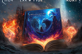 make fantasy book cover science fiction, romance and ebook cover design