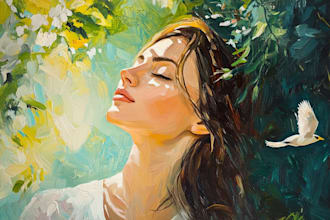 turn your photos into realistic digital oil painting