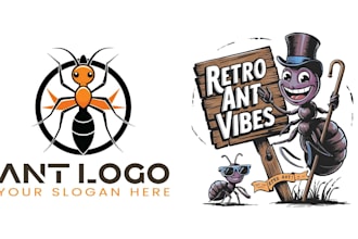 create amazing mascot pest control logo