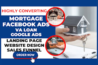 converting mortgage leads va loan leads mortgage website mortgage sales funnel