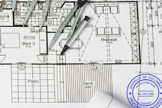 review stamp draw redraw architectural structural plan ny az ca oh tx pe stamp