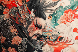 draw amazing japanese oriental tattoo
