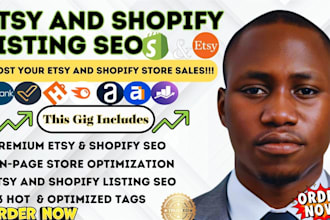 do etsy optimization, etsy SEO, and organic promotion to get etsy sales