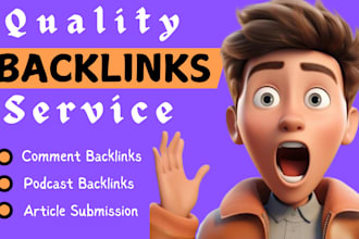do comment podcast competitor backlinks and article submission