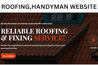 design handyman,roofing,plumbing,hvac, construction website