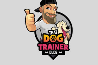 make cartoon character mascot caricature logo