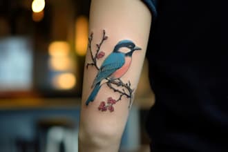 do your minimalist tattoo design in my art style