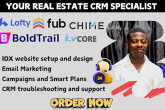 set up lofty CRM website customize lofty website boldtrail follow up boss lofty