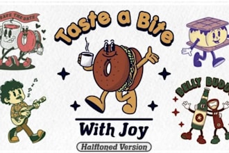 create vintage cartoon mascot in rat fink for you