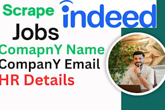 scrape indeed jobs company data and their HR details