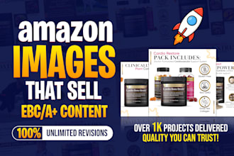 design engaging amazon listing images, infographics, and amazon listing pictures