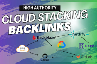 create high da cloudstacking dofollow contextual backlinks to boost site ranking