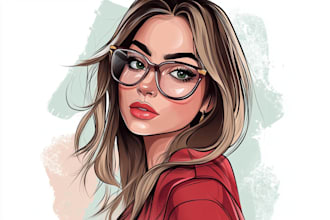 draw cartoon vector portrait or illustration