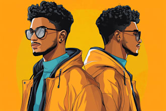 create cartoon character or avatar in vectors