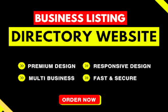 build business directory website or b2b business listing website with wordpress