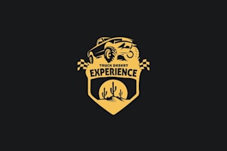 make aesthetics truck desert experience logo