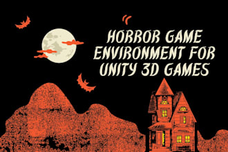 design horror game assets low poly 3d models and characters