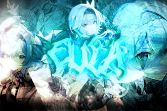 make you an anime or gacha banner or logo