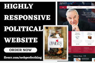 design political nonprofit campaign charity ngo church donation 501c3 website