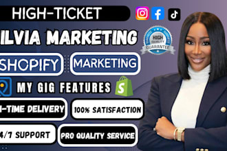 high ticket sellvia marketing sellvia promotion shopify tiktok shop marketing