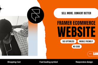 design high converting ecommerce websites in framer