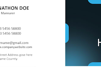 design professional visiting cards