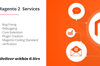 fix bugs, create  plugins, new features  related to magento 2