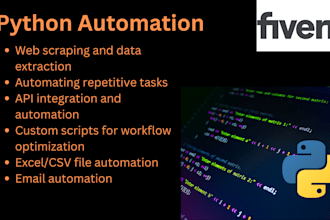 develop python bots and automation scripts