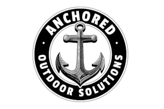 design bold strong anchor clean minimalist letters logo