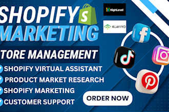 be your shopify amazon virtual assistant, store manager, dropshipping marketing