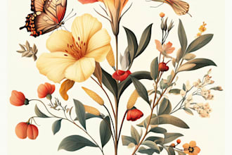 do botanical water color illustration