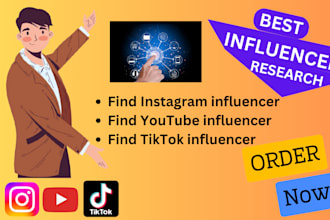find best influencer research list for influencer marketing