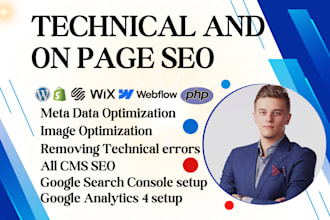 do technical and onsite on page SEO with schema markup strategy