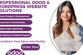 design and develop custom websites in odoo and wordpress