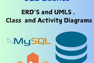 write sql queries , uml diagrams and database projects