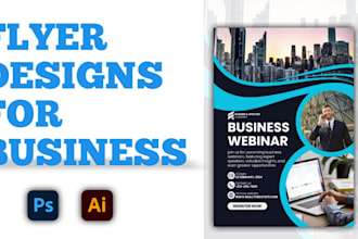 design professional flyer for your business, brand