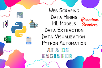 do web scraping, data mining, data extracting