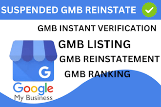 gmb instant verification gmb reinstated gmb listing gmb ranking