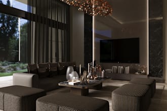 3ds max corona apartment interior rendering