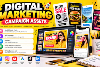 design digital marketing campaign assets