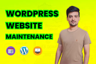 provide monthly wordpress website maintenance and support
