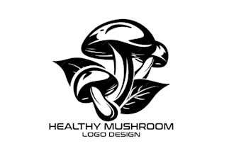 make captivating organic mushroom logo
