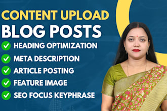 do content upload, blog posts for shopify, wix, wordpress and squarespace