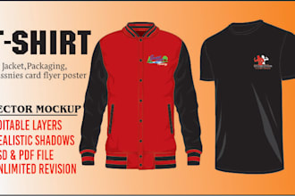 design realistic custom mockup of clothing apparel product