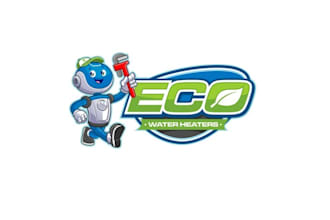 design character water heater business logo