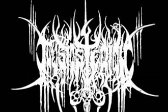 draw metal, brutal, death metal logo for your band, brand